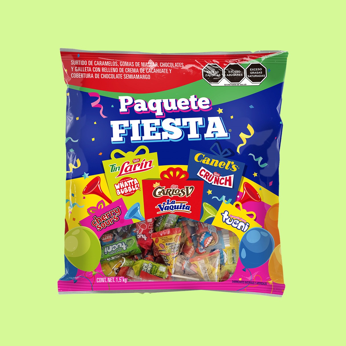 PAQUETE FIESTA CANELS 13 KG