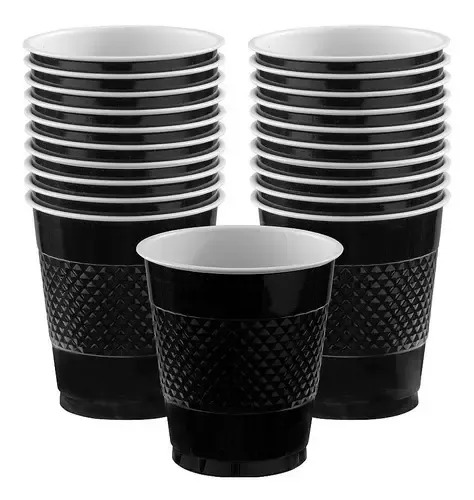 VASO 12 C/20 PZAS NEGRO