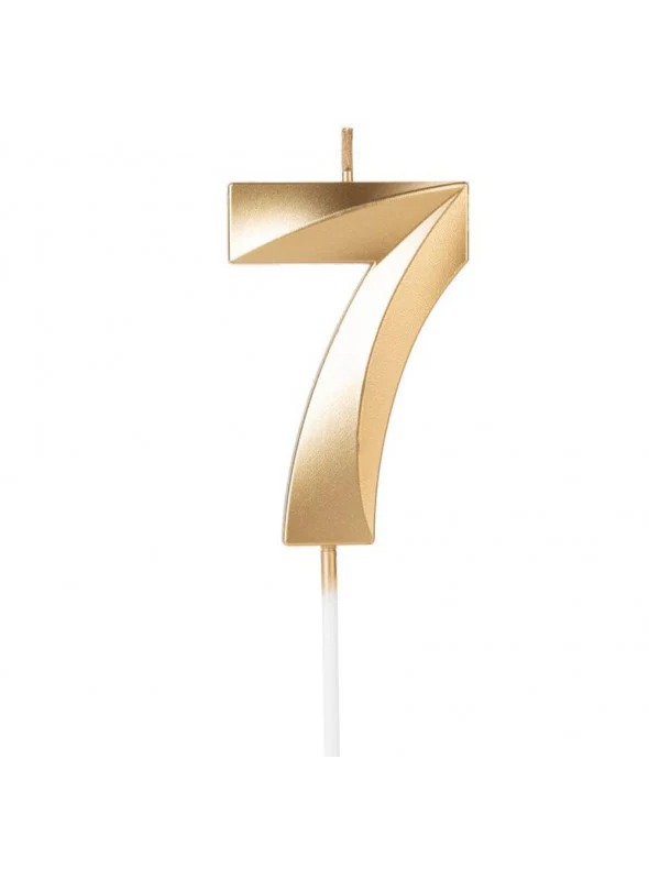 VELA DE NUMERO DORADA 7 170423