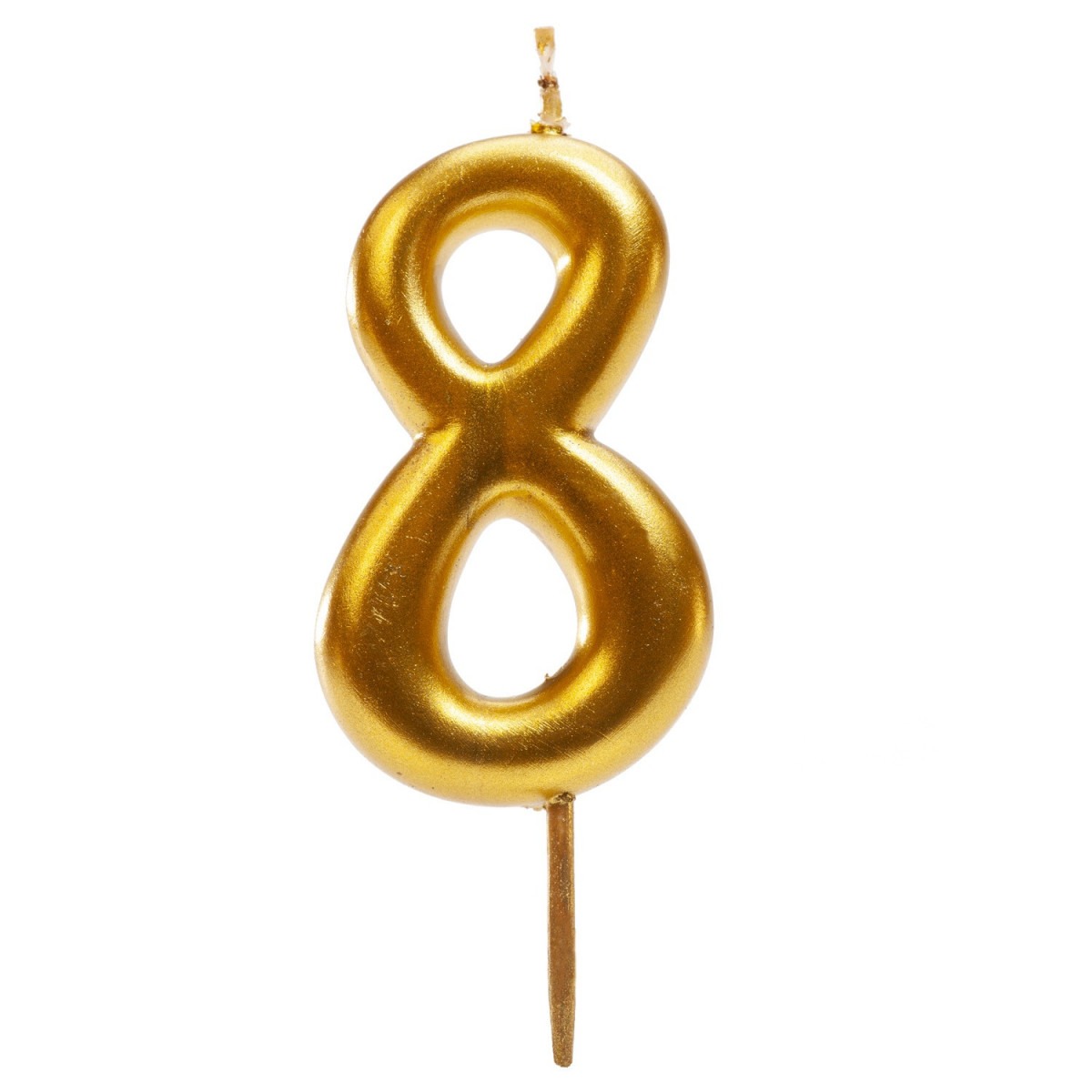 VELA DE NUMERO DORADA 8 170424