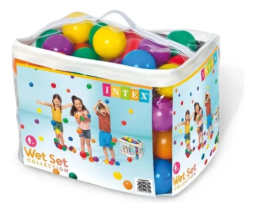 PELOTA DE ALBERCA PLASTICA C/100 PZAS