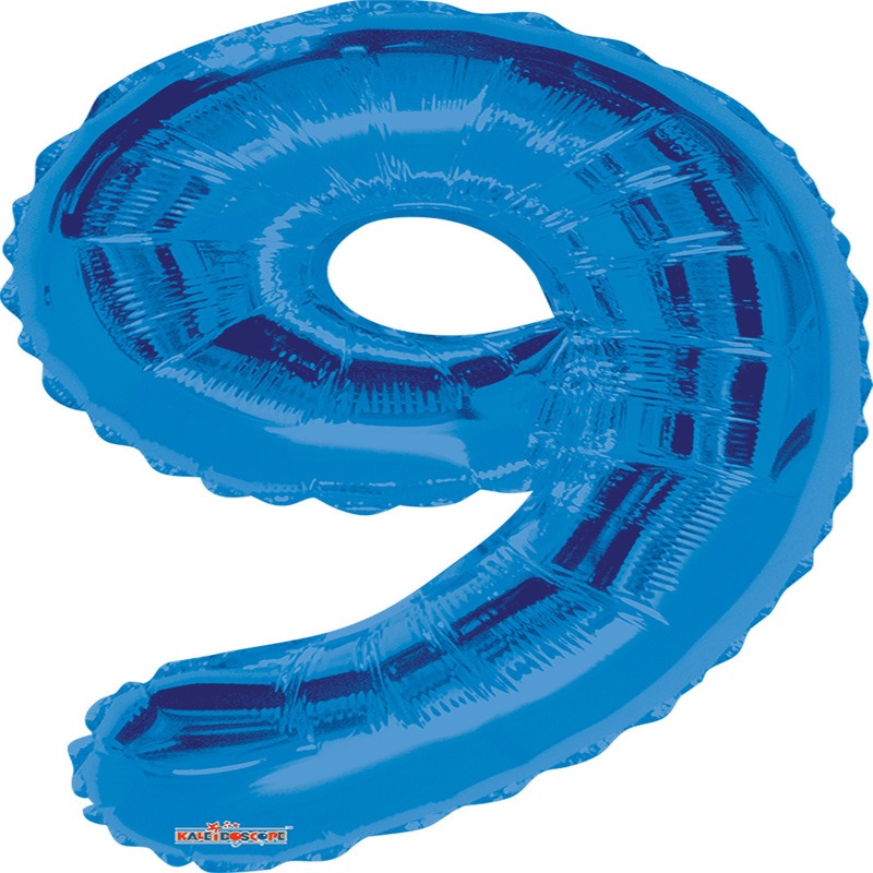 NUMERO 9 DE 34" COLOR AZUL