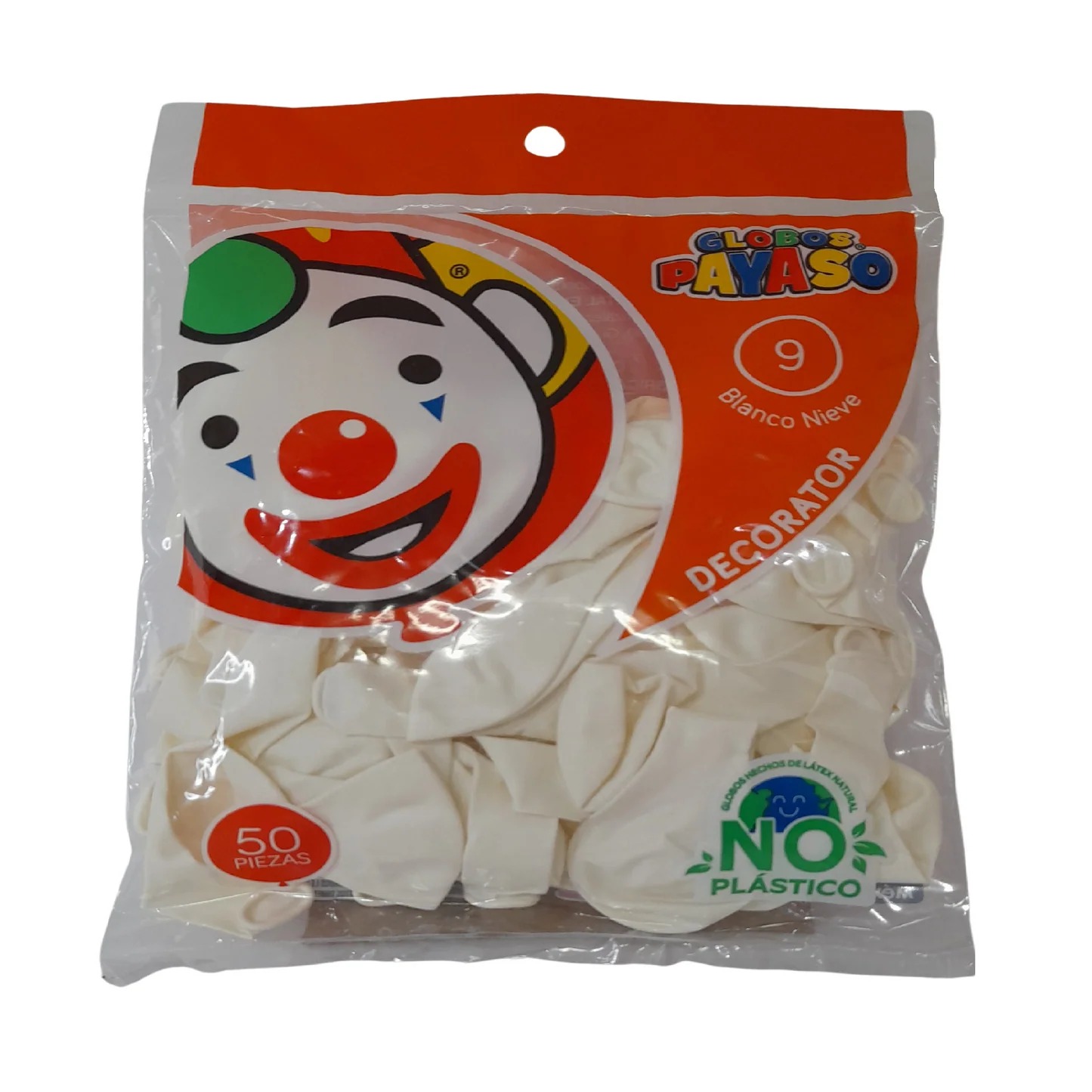 GLOBO 9 C/50PZ BLANCO SENSACIONAL 73933