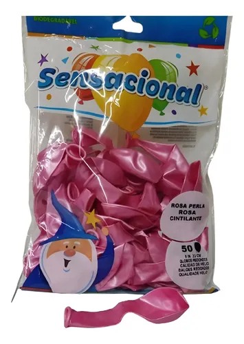 GLOBO 9 C/50PZ CORAL SENSACIONAL 74608