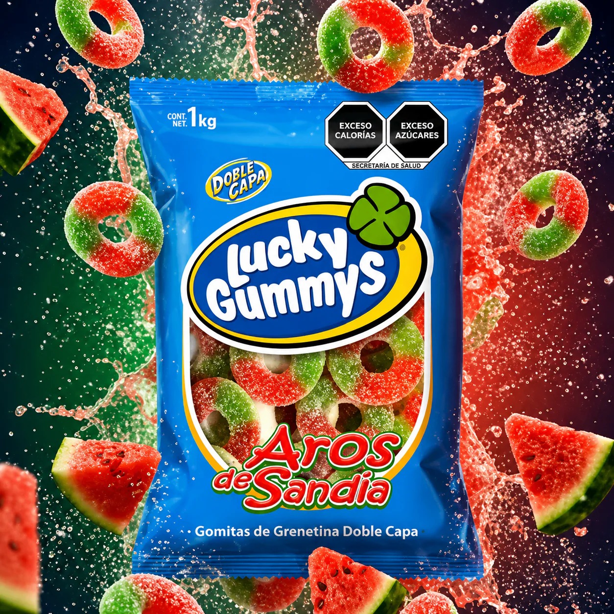 LUCKY GUMMYS AROS DE SANDIA