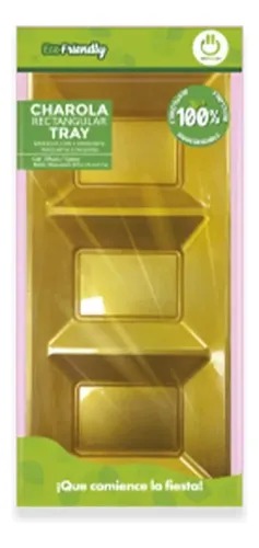 CHAROLA PARTY IS ON RECTANGULAR DORADA