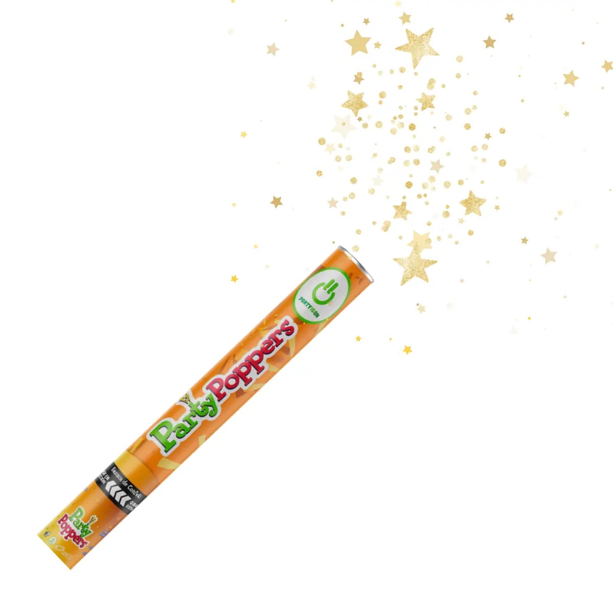POPPER PARTY IS ON ESTRELLAS DORADAS 40CM