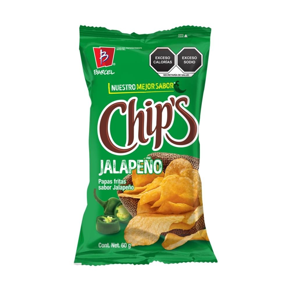 CHIPS JALAPEÑO  DE 52GR