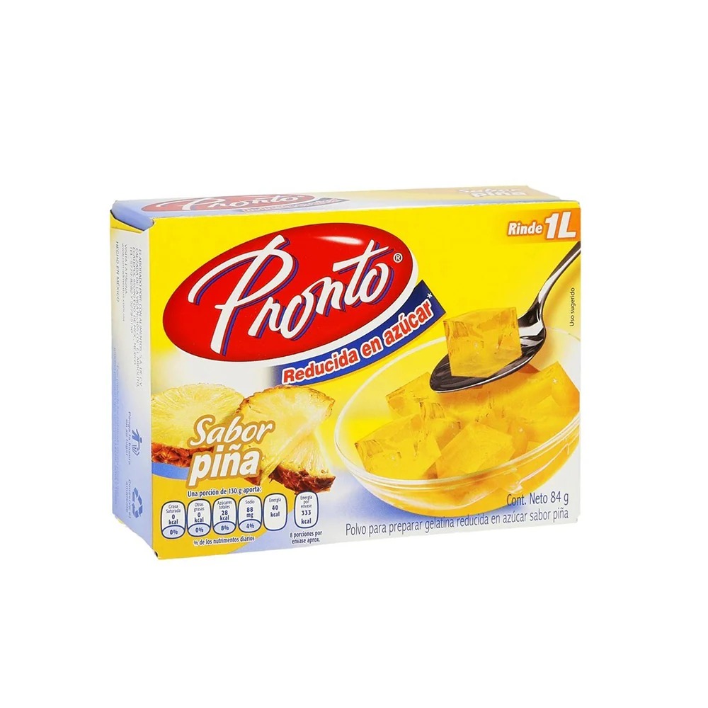 GELATINA PRONTO AGUA PIÑA 84GR