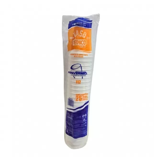 VASO TERMICO 112 CONVERMEX 25 PZAS