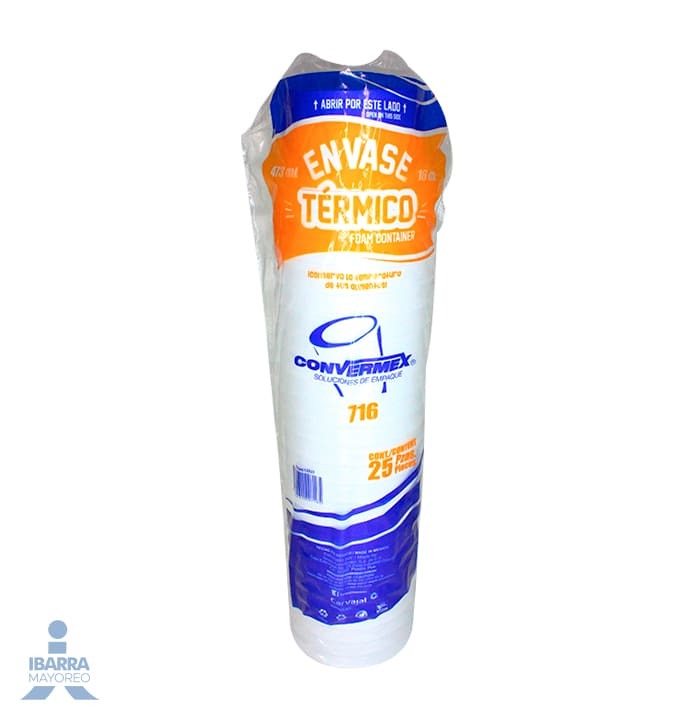  ENVASE TERMICO 716 CONVERMEX 25 PZAS