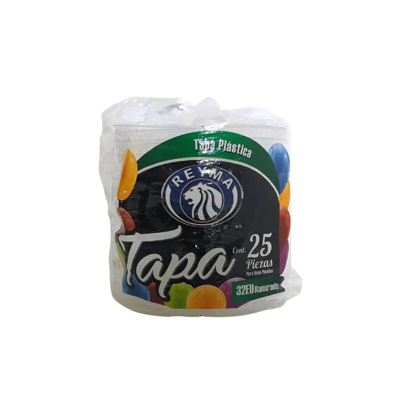 TAPA PLASTICO 32 EU CON RANURA 25 PZAS