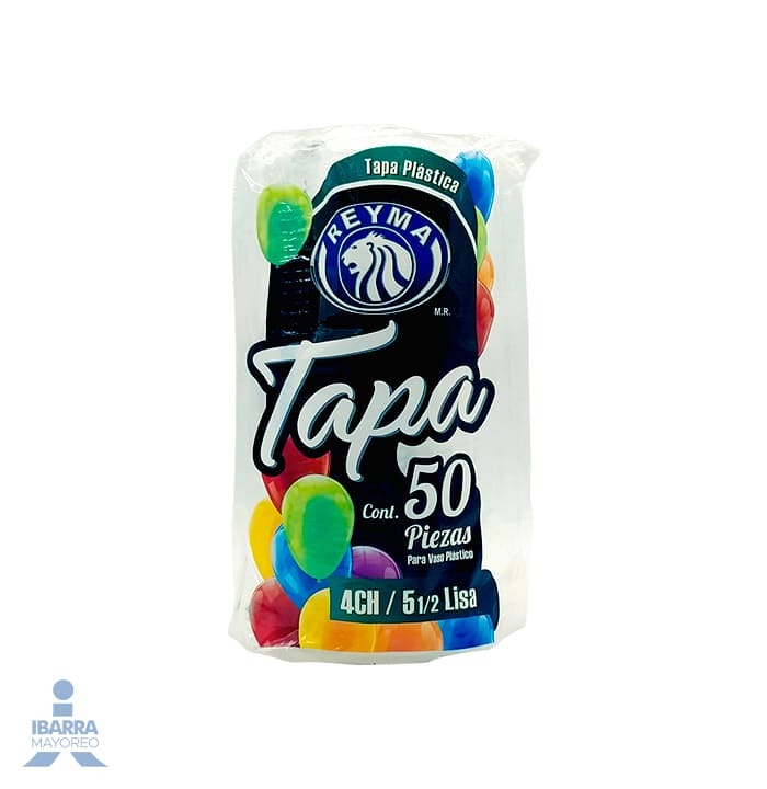 TAPA PLASTICO  5.5/4CH REYMA 50 PZAS