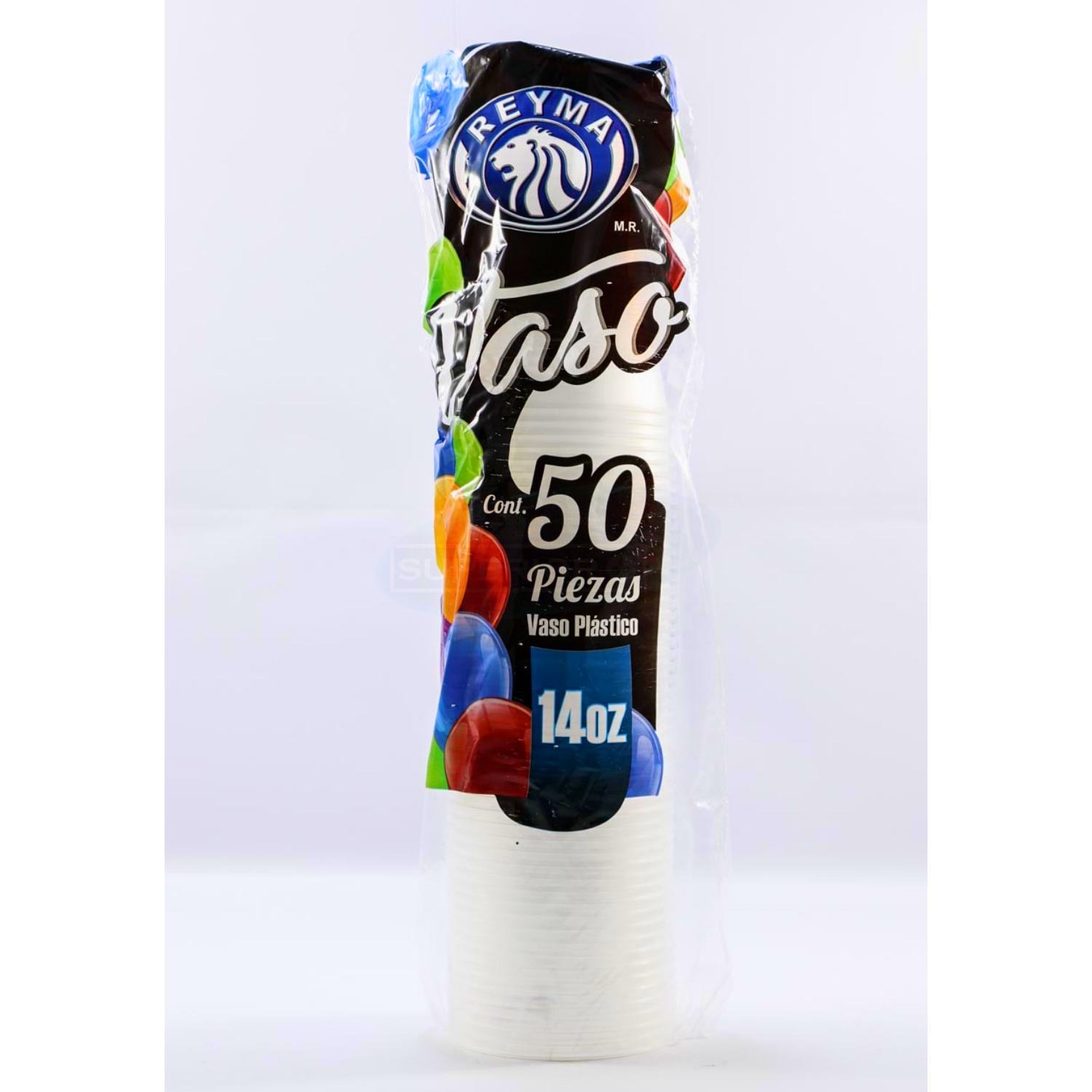 VASO PLASTICO 14 REYMA 50 PZAS