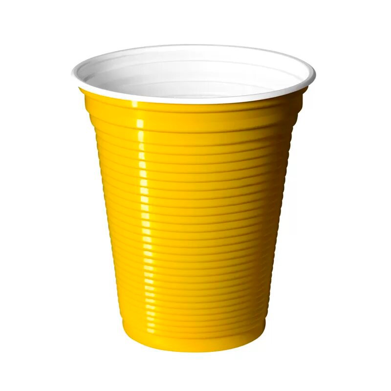 VASO NO. 14  AMARILLO PAYAFIESTAS C/25 PZAS