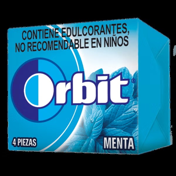 CHICLE ORB MENTA 4P