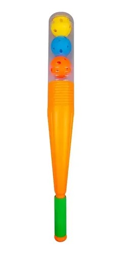 BAT CHICO DE PLASTICO C/1 PELOTAS