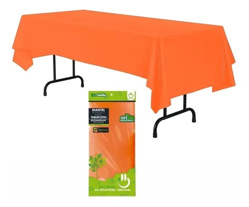 MANTEL RECTANGULAR NARANJA PARTY IS ON