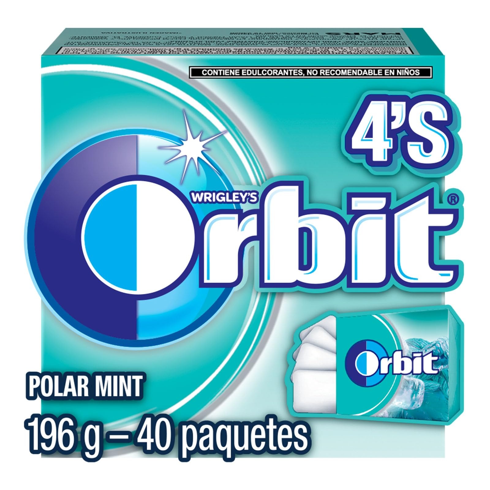 CHICLE ORB POLAR MINT 4 P