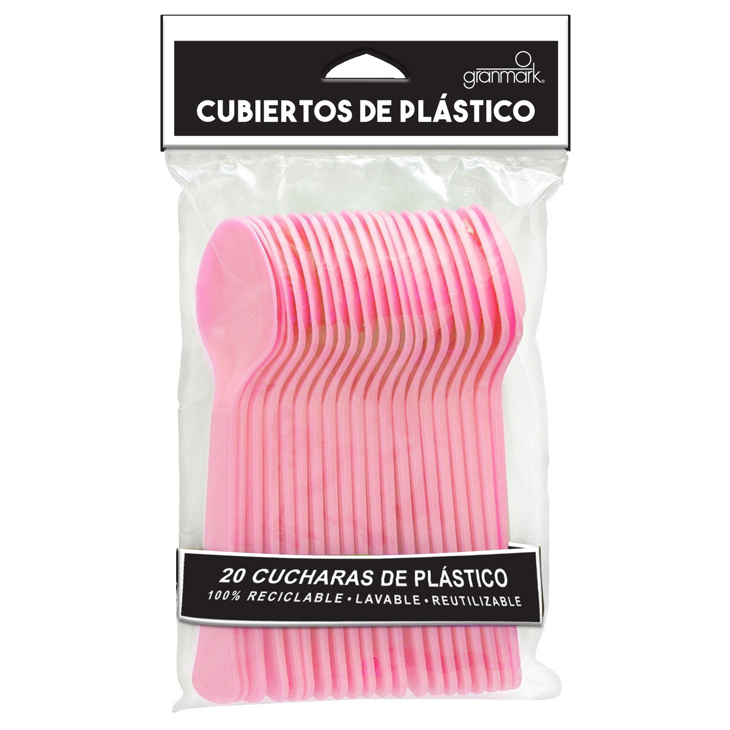 CUCHARA GRANMARK COLOR ROSA BEBE C/20 PZAS