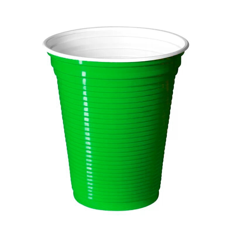 VASO NO.8 VERDE PAYAFIESTAS C/25 PZAS